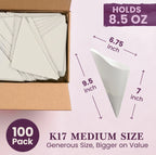 100 Pack
K17 MEDIUM SIZE
Generous Size, Bigger on Value
