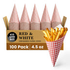 K13 MINI SIZE
RED & WHITE
CHECKERED PAPER CONES