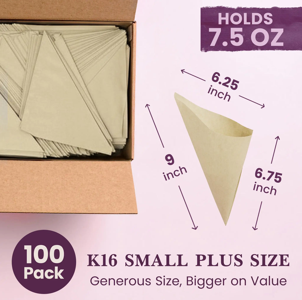100 Pack
K16 SMALL PLUS SIZE
Generous Size, Bigger on Value