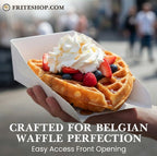 CRAFTED FOR BELGIAN WAFFLE PERFECTION
Easy Access Front Opening