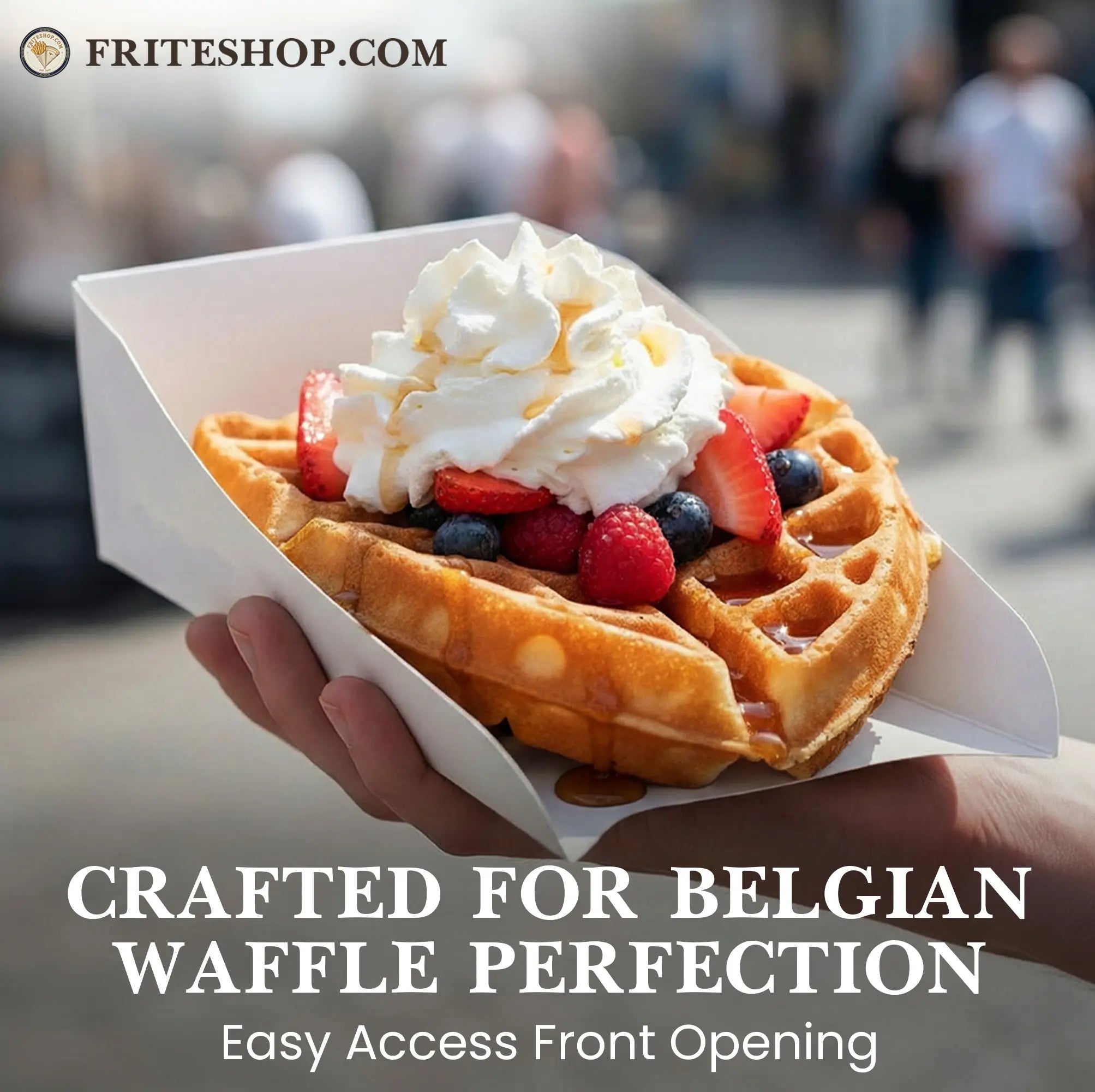 CRAFTED FOR BELGIAN WAFFLE PERFECTION
Easy Access Front Opening