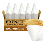 FRENCH CREPE HOLDER
1600 Pack
WHITE