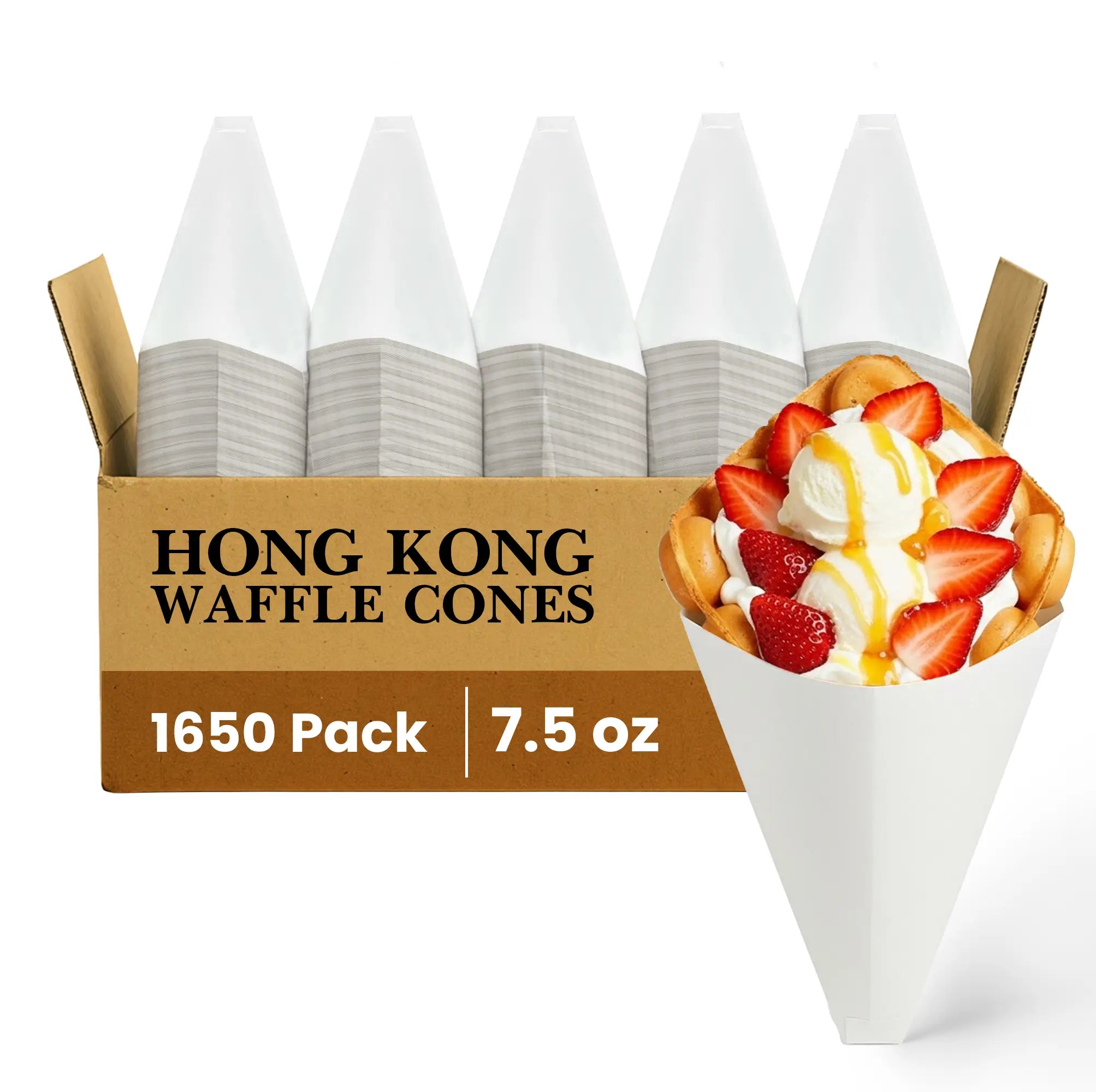 HONG KONG WAFFLE CONES
1650 Pack
7.5 oz