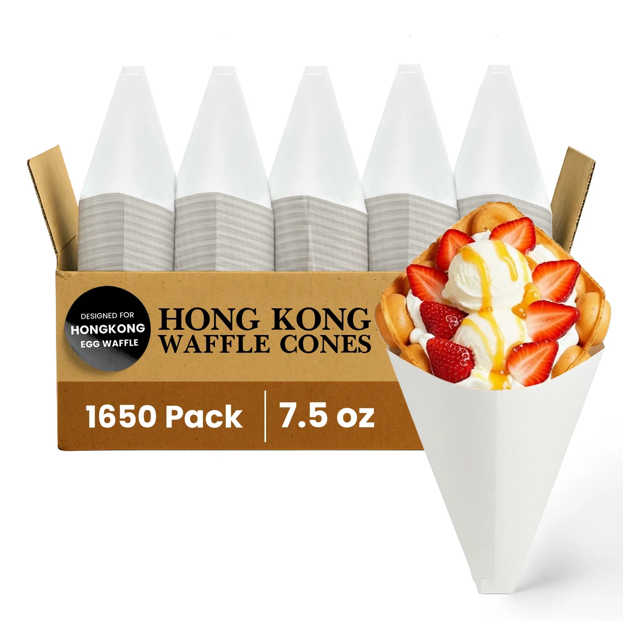 HONGKONG
EGG WAFFLE
HONG KONG WAFFLE CONES
1650 Pack
7.5 oz