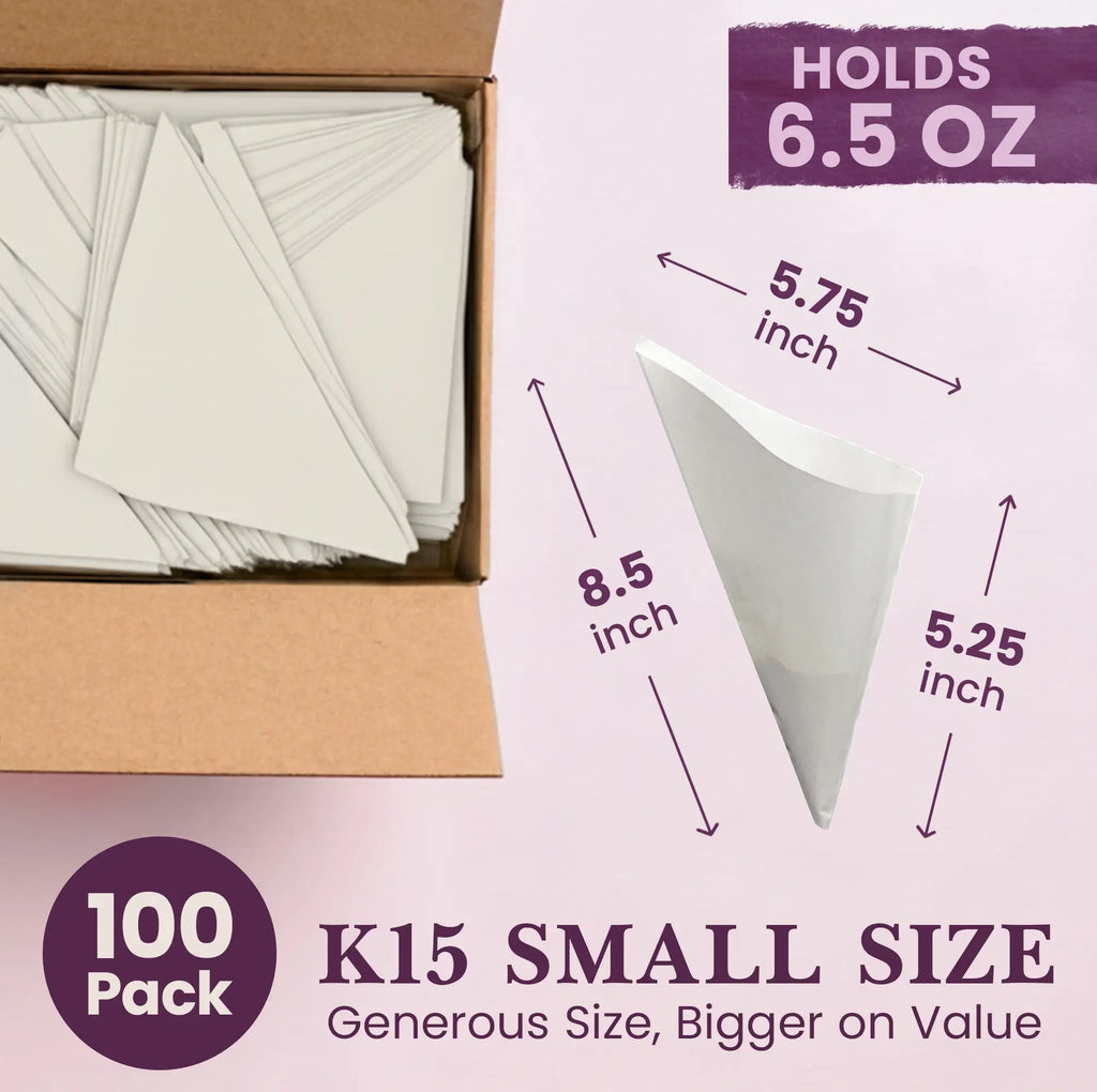 100 Pack
K15 SMALL SIZE
Generous Size, Bigger on Value