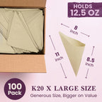 100 Pack
K20 X LARGE SIZE
Generous Size, Bigger on Value