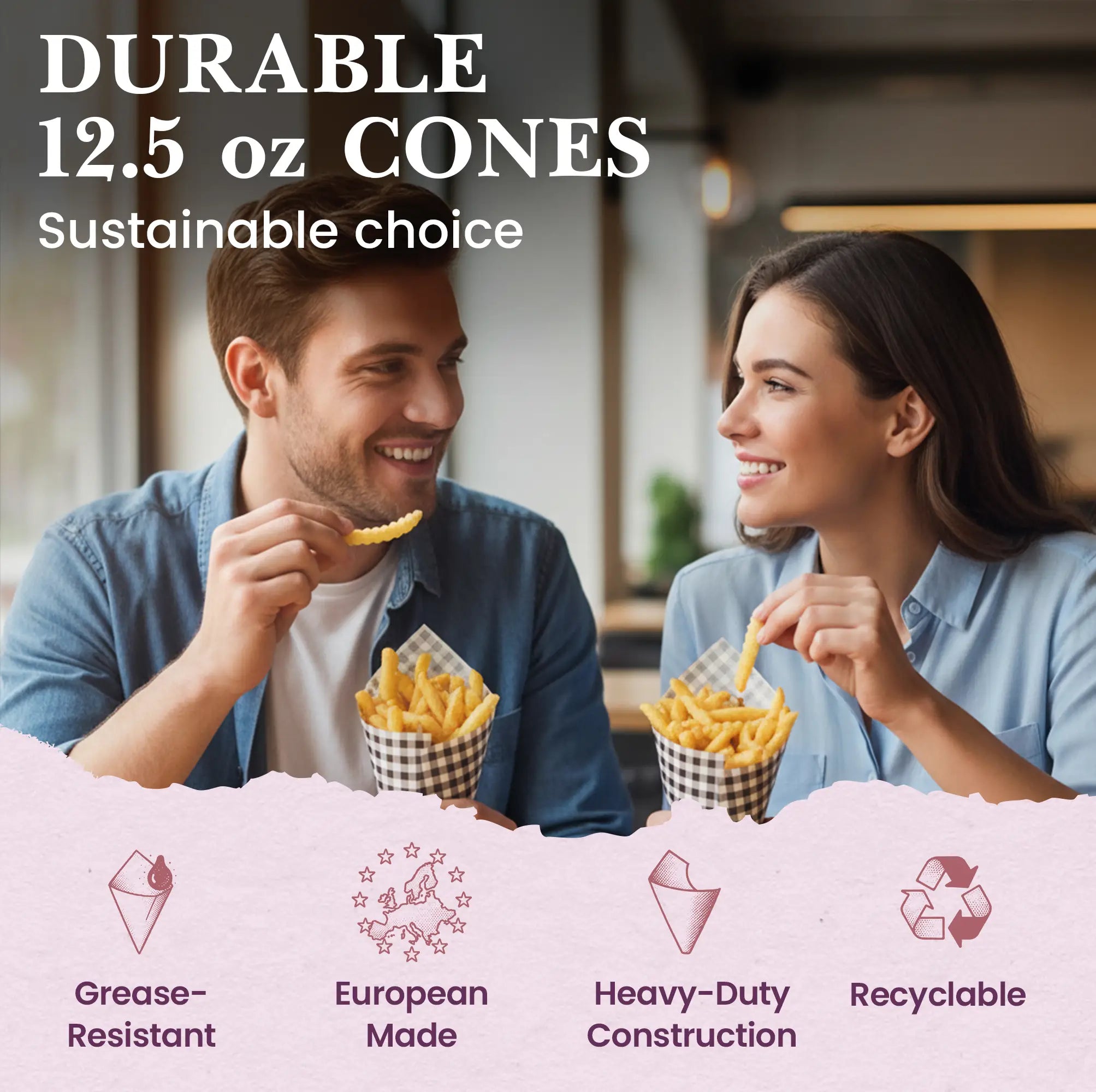 DURABLE 12.5 oz CONES