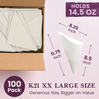 100 Pack
K21 XX LARGE SIZE
Generous Size, Bigger on Value